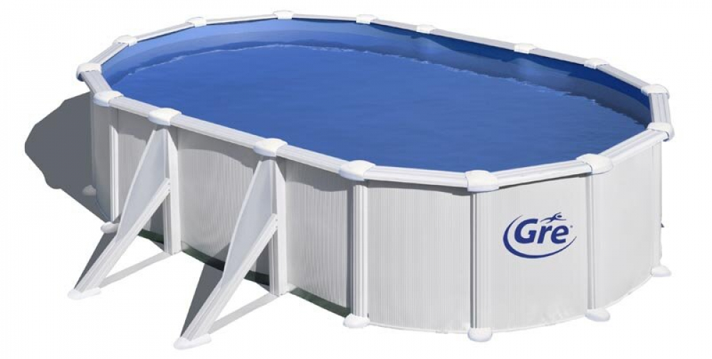 Овален сглобяем басейн ATLANTIS бял 500х300х132 см.